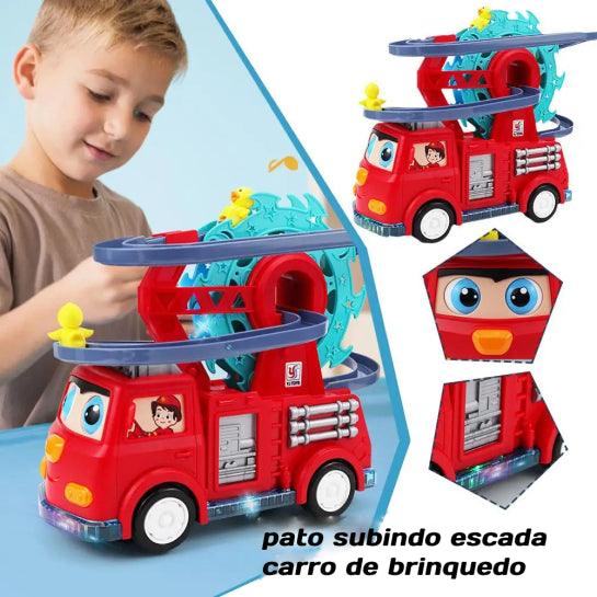 Carro de bombeiros com escorregador Giratório