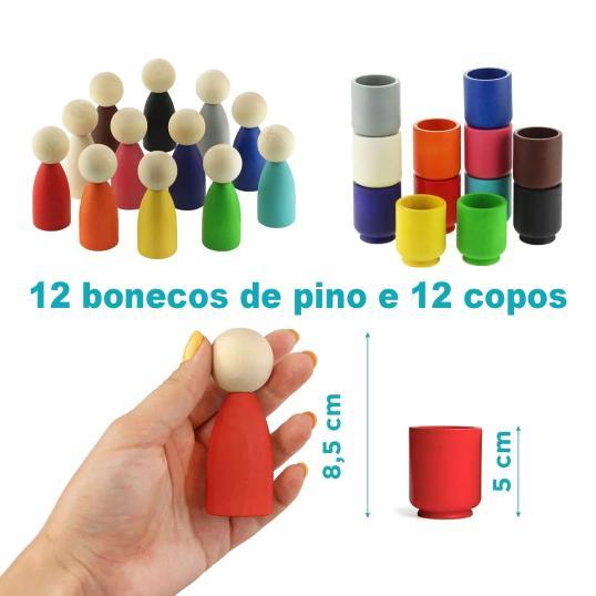Conjunto de Bloquinhos Montessori