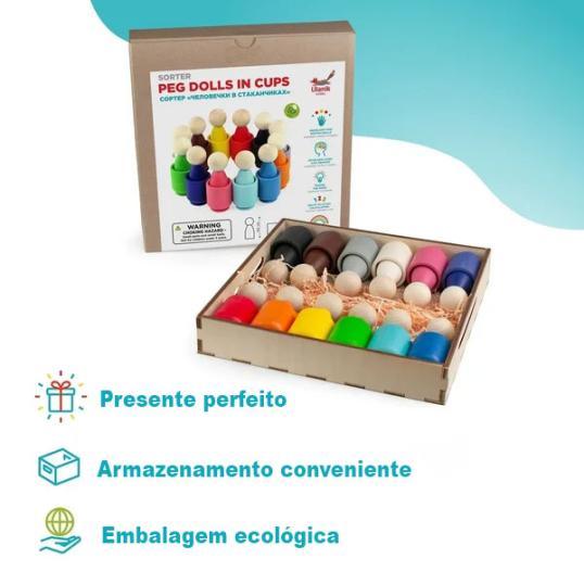 Conjunto de Bloquinhos Montessori