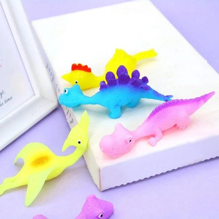 Kit com 20 Estilingue de Dedo de Dinossauro