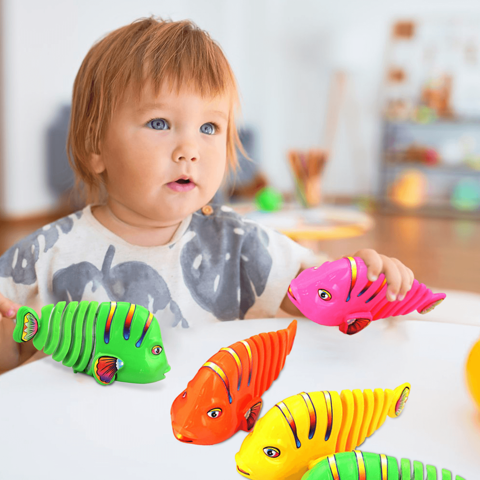 Kit com 5 Peixinhos Interativos