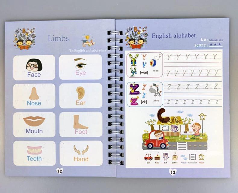 Kit 04 Cadernos de Caligrafia + Brinde Extra