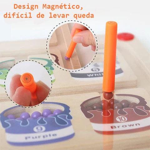 Labirinto Magnético de Cores e Números