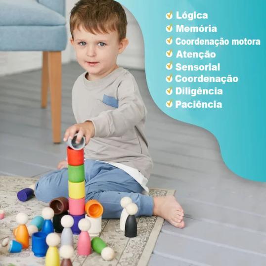 Conjunto de Bloquinhos Montessori