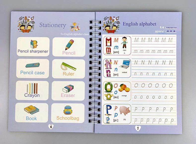 Kit 04 Cadernos de Caligrafia + Brinde Extra
