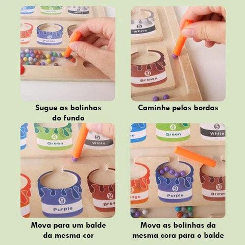 Labirinto Magnético de Cores e Números