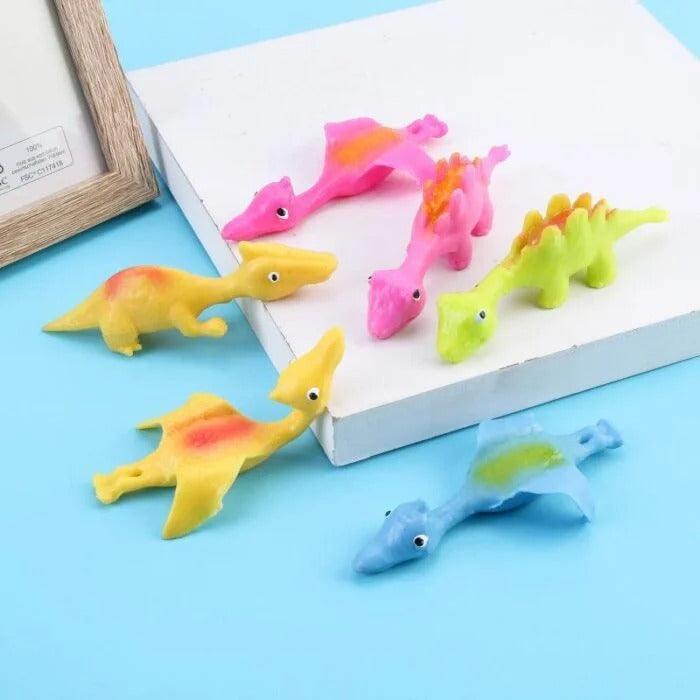 Kit com 20 Estilingue de Dedo de Dinossauro
