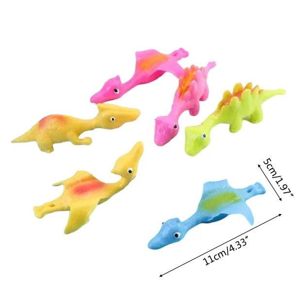 Kit com 20 Estilingue de Dedo de Dinossauro