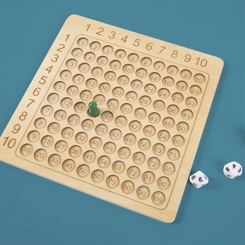 Jogo de Tabuleiro de Multiplicação & Adição de Madeira 🎄48% OFF