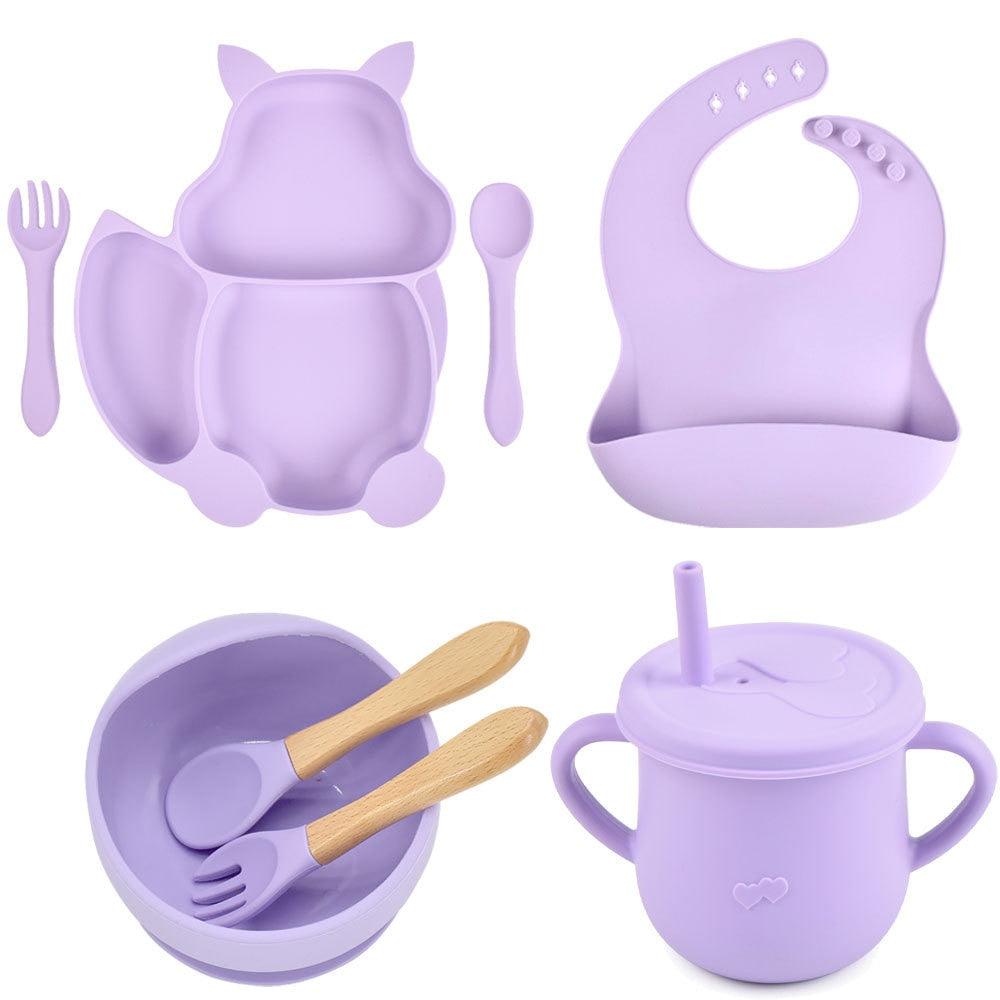 Kit Introdução Alimentar com 8 Peças em Silicone