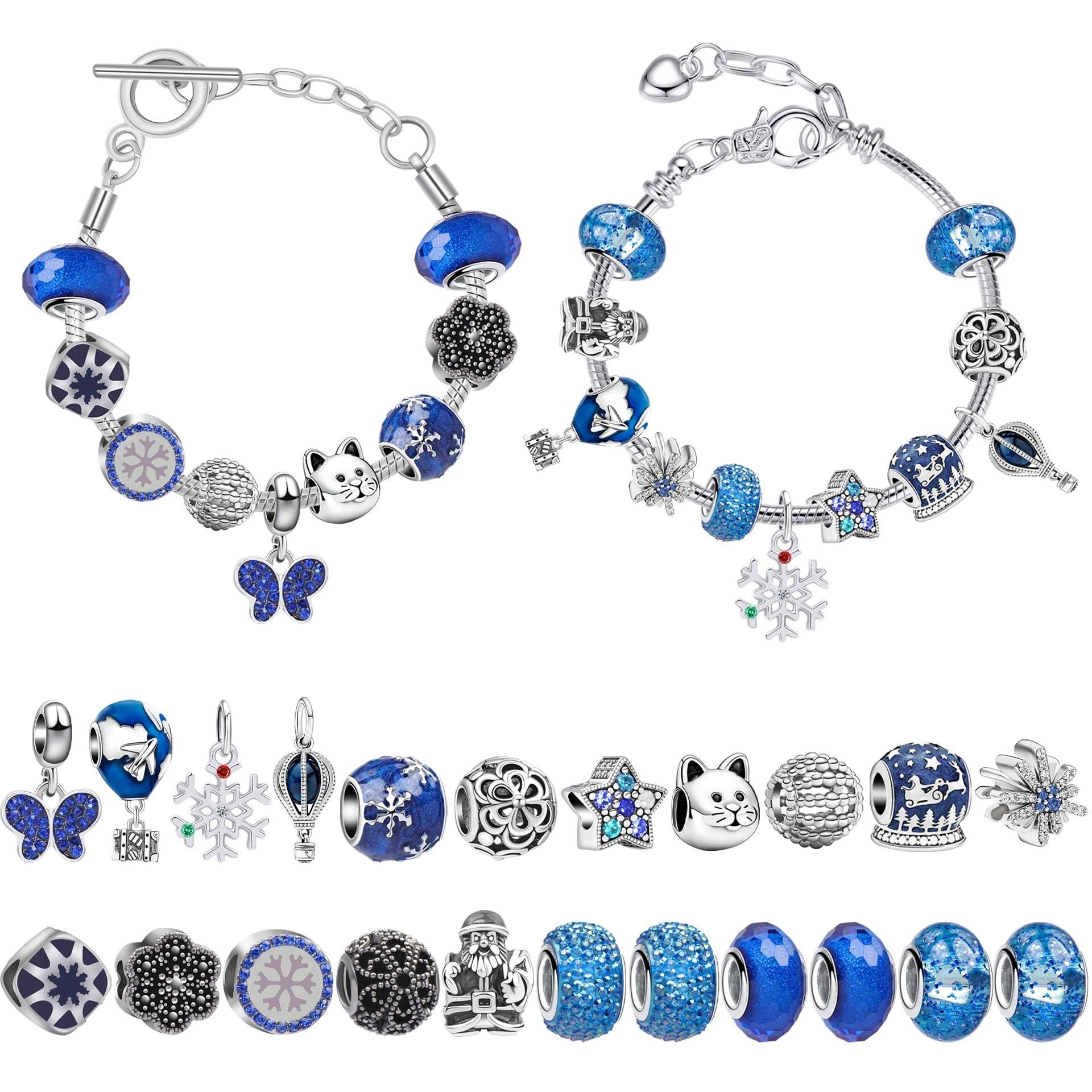 Kit de Pulseiras Natalinas com 24 Peças
