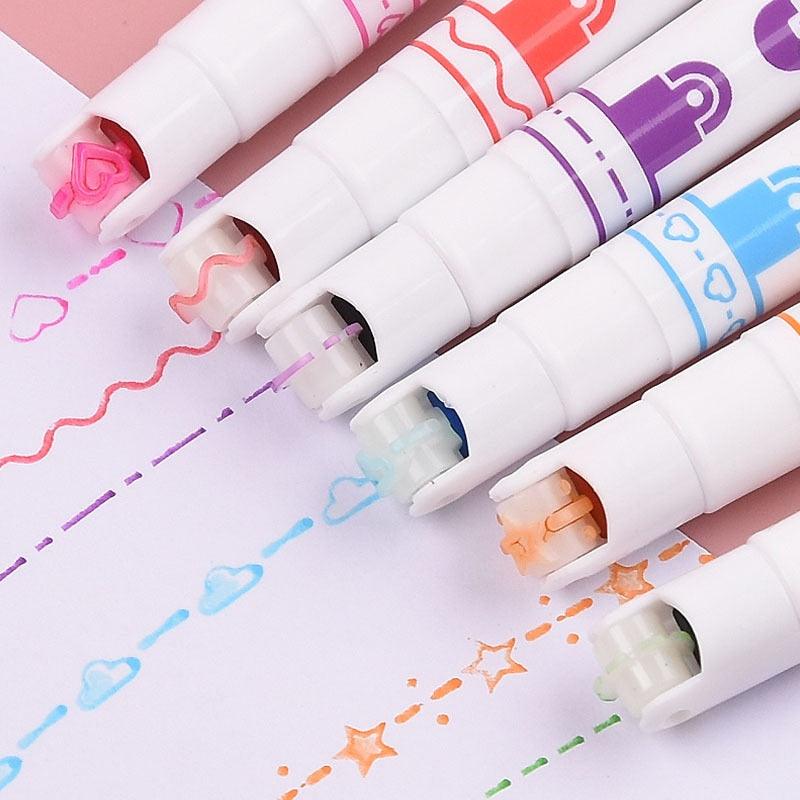 Kit com 6 Canetas Iluminadora