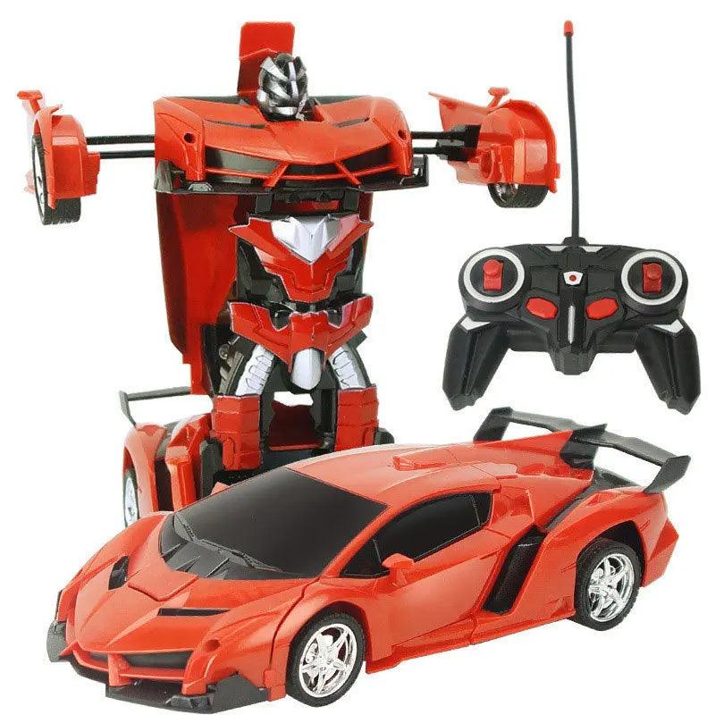 🔥Carro de brinquedo elétrico de polícia de deformação universal🚗