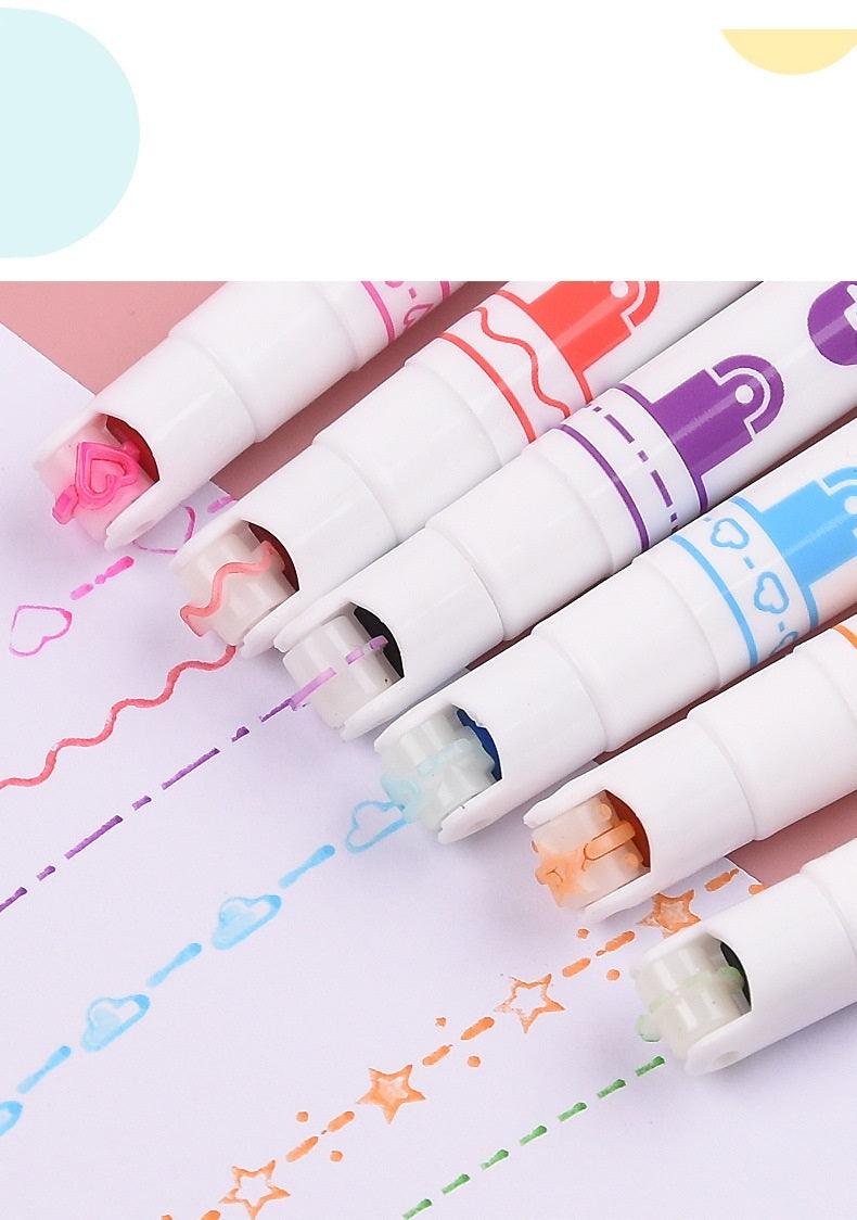 Kit com 6 Canetas Iluminadora