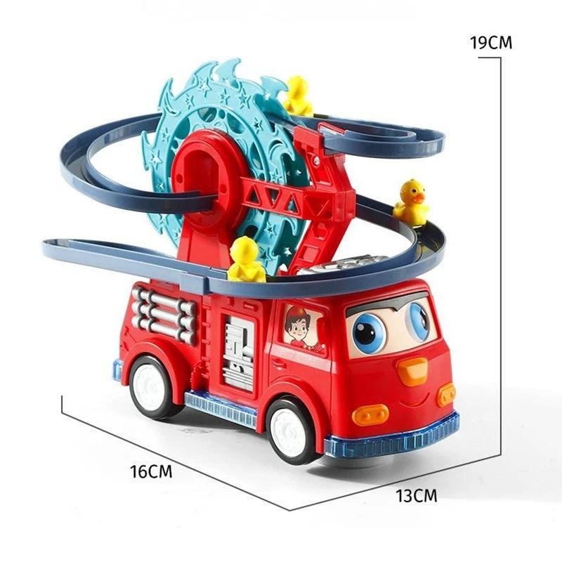 Carro de bombeiros com escorregador Giratório