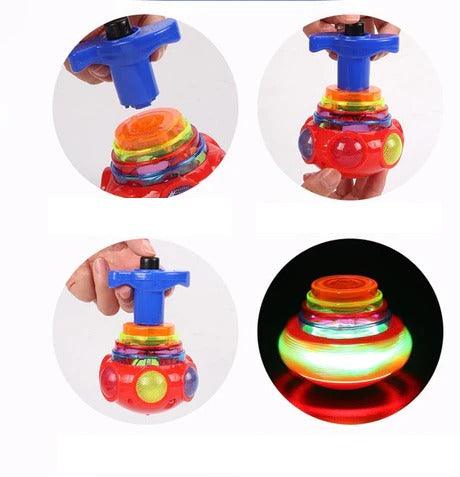 Brinquedo Giratório com Música e Luz Led