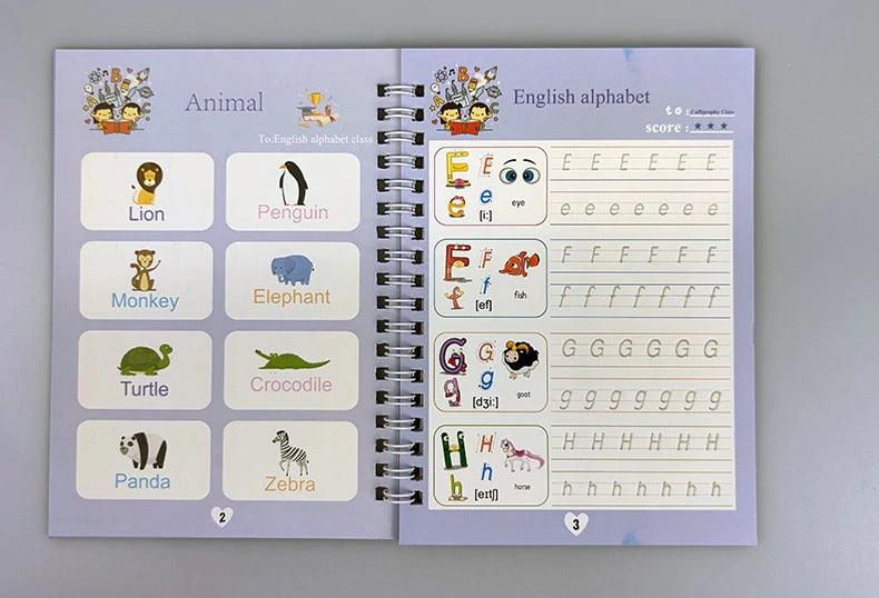 Kit 04 Cadernos de Caligrafia + Brinde Extra
