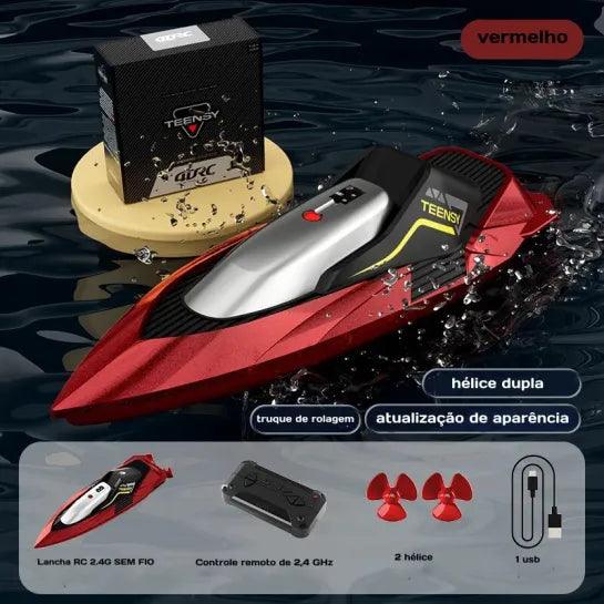 Mini Barco Rc 2.4G Sem Fio